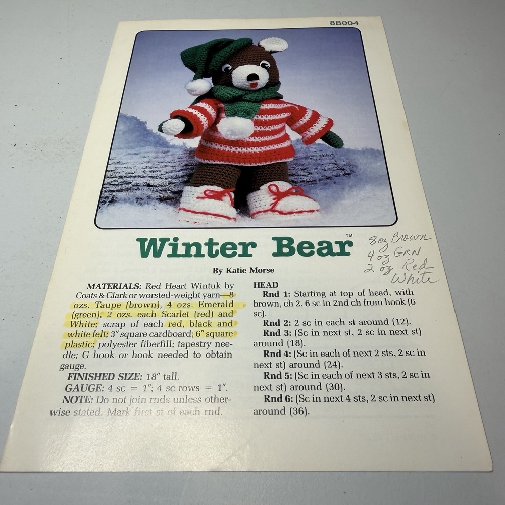 ~Crochet Pattern - Winter time Bear and Cuddly Cottontail - Pattern Only~